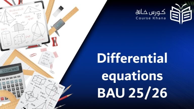 Differential equations BAU 25/26