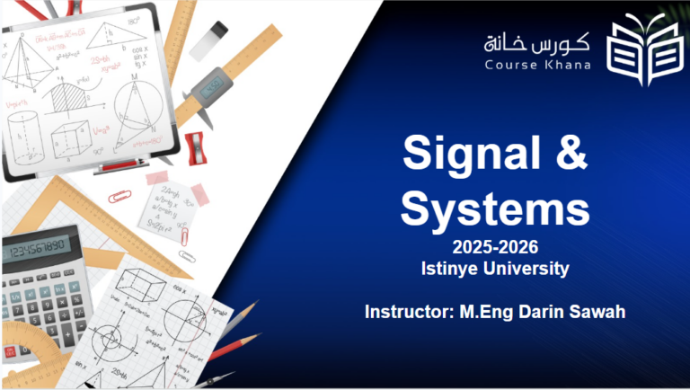 EEE202 – Signals and Systems İstinye