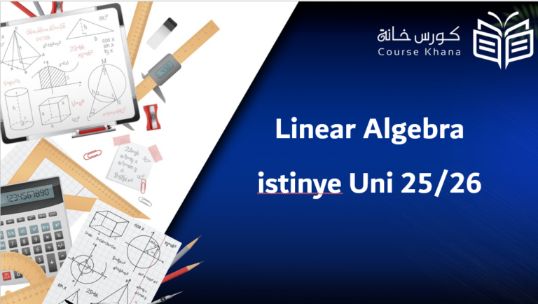 Linear Algebra – istinye 2026